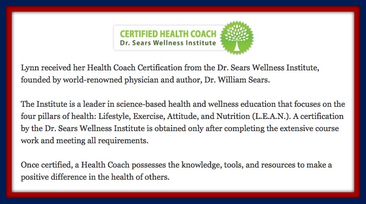Lynn Kelley, Master Certified Health Coach